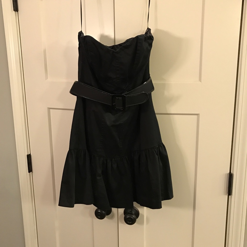Express Size 10 Black Belted Mini Dress