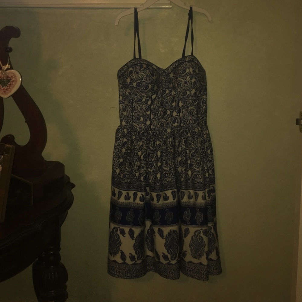 Paisley print dress