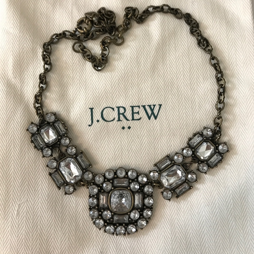 J Crew statement necklace in pouch