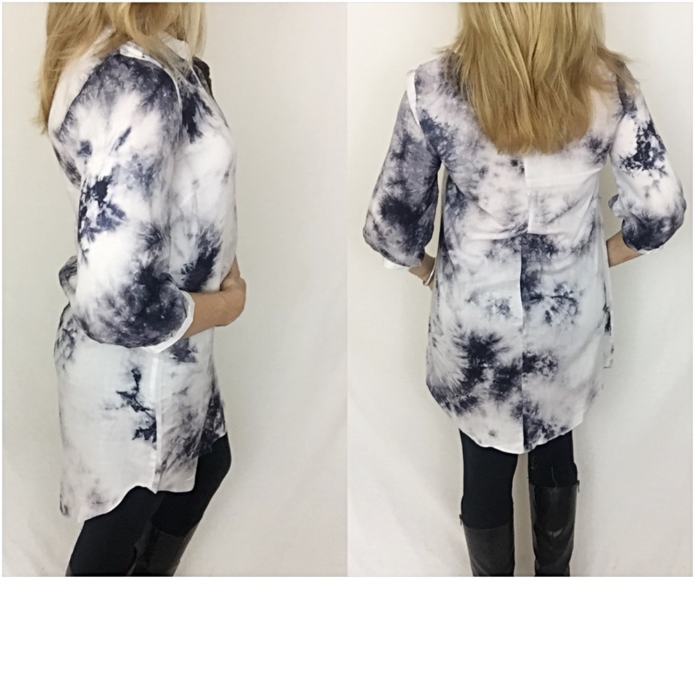 Boho Chic Tie Dye Tunic Slip Dress Small sold - Picture 3 of 5