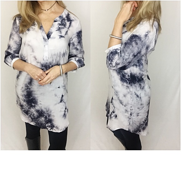 Boho Chic Tie Dye Tunic Slip Dress Small sold - Picture 4 of 5