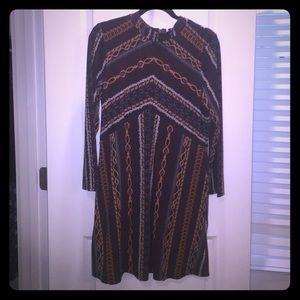 Free people Stella Knot Printed Mini Dress