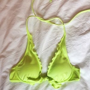 Victoria's Secret ruffle halter bikini top
