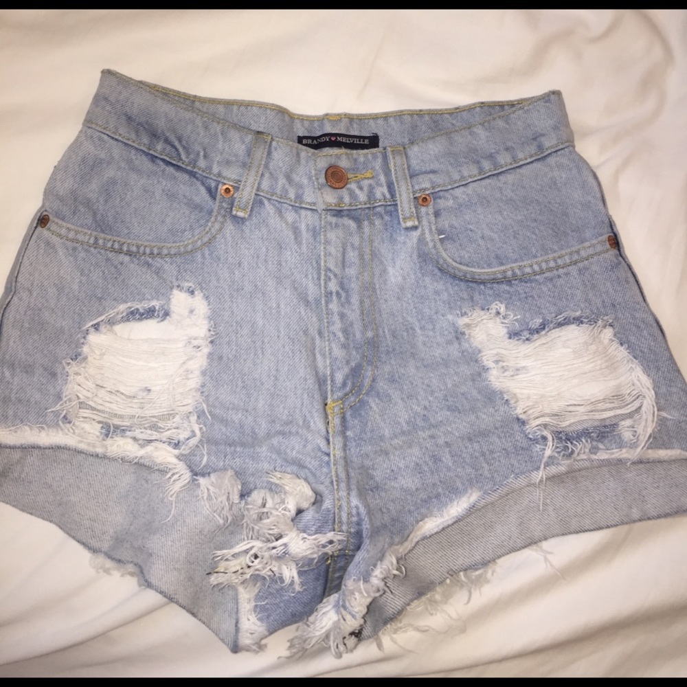 vintage high waisted distressed shorts