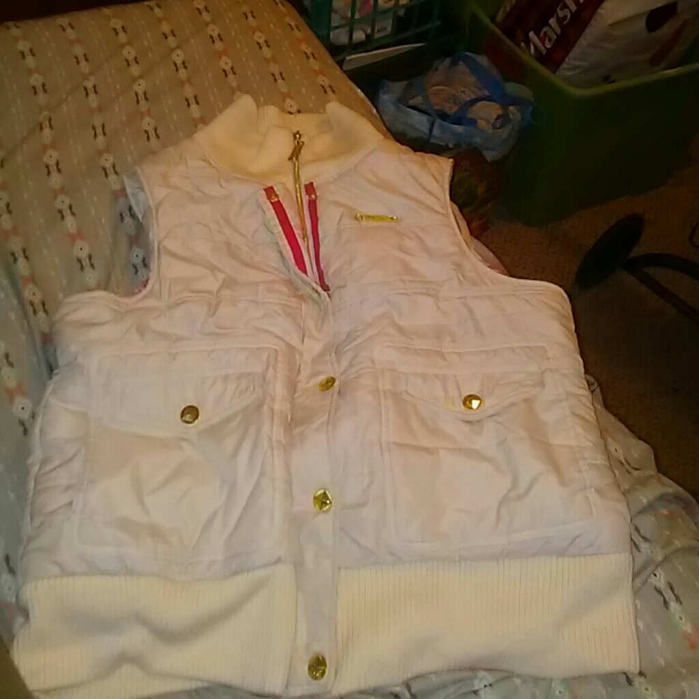 Apple Bottoms Pink & Cream Vest