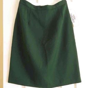 Vintage dark green pencil skirt