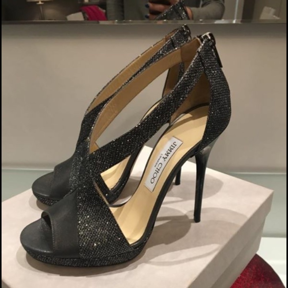 NEW JIMMY CHOO sparkle pumps heels 8.5/9 silver