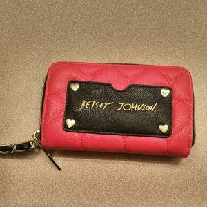 Pink Betsey Johnson wallet