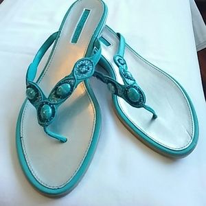 Bandolino Turquoise Thong Sandal
