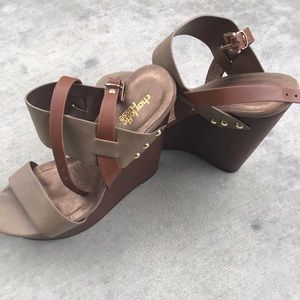 Taupe Wedges