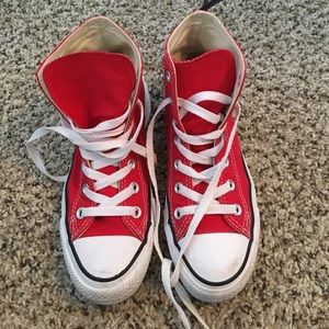 Red High Top Converse