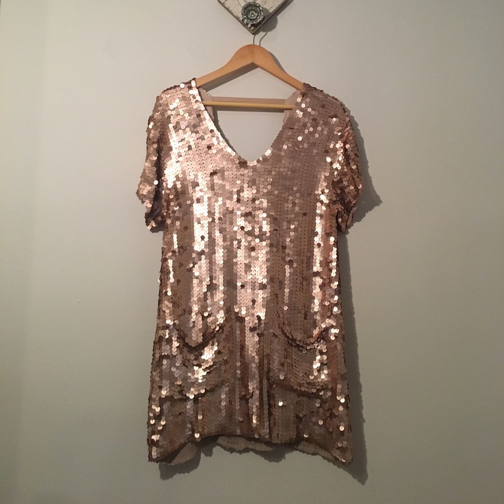 Free People Pink Surry Sequin Dress