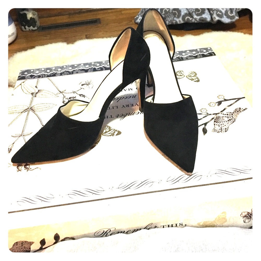 ZARA Basic Black Suede heels