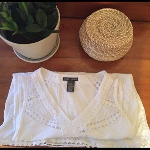 White boho top