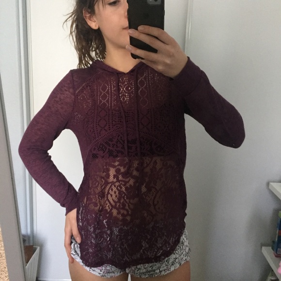 Xhilaration Tops - Maroon hoodie