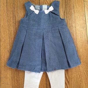 NWOT TAHARI Baby Dress and Leggings