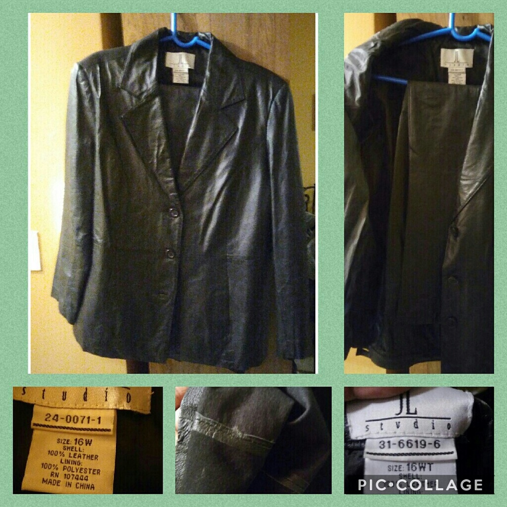 Leather jacket & pants