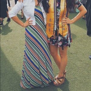 Calvin Klein- Rainbow Maxi Dress