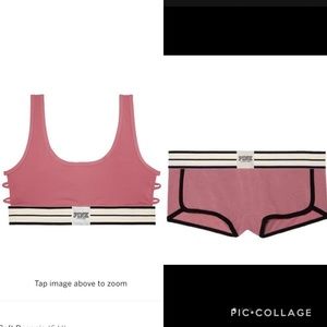 BNIP PINK Ultimate strapy side sportbra & boyshort