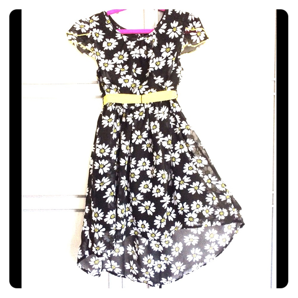 Floral High Low Dress