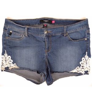 Demon Shorts with lace embellishment
