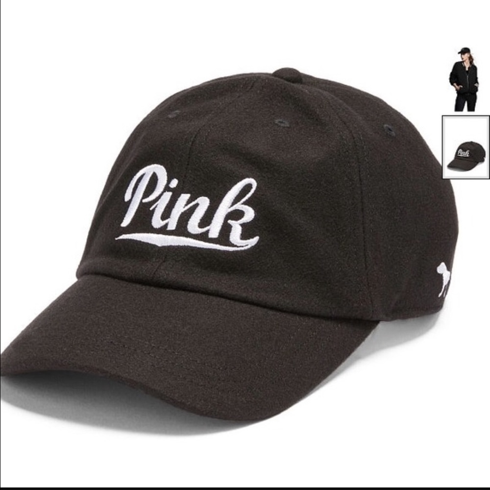 BNIP PINK Victoria's Secret wool baseball hat