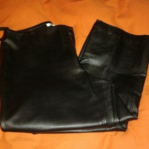 Black Leather Pants