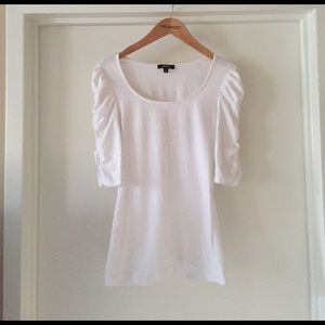 Express Top with Ruched Sleeves