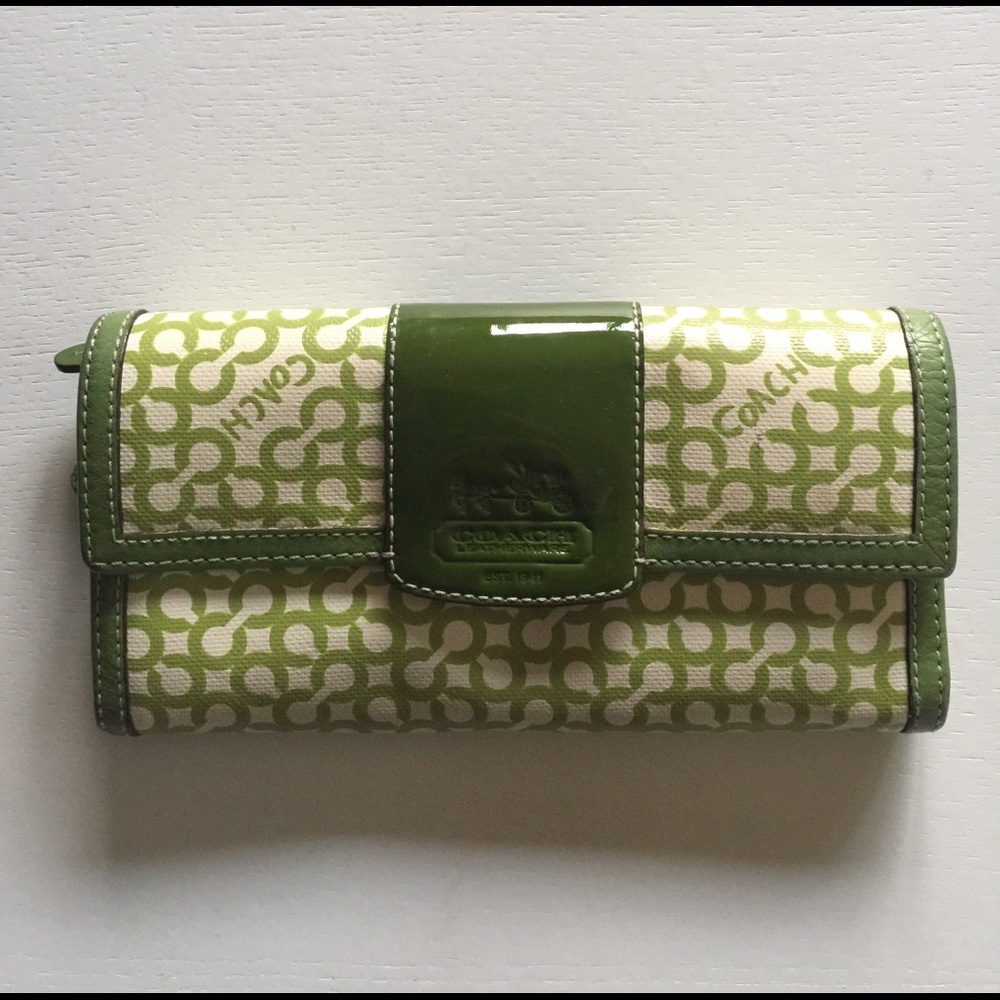 Cute Spring Green Coach Wallet