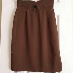 Pretty brown pencil skirt