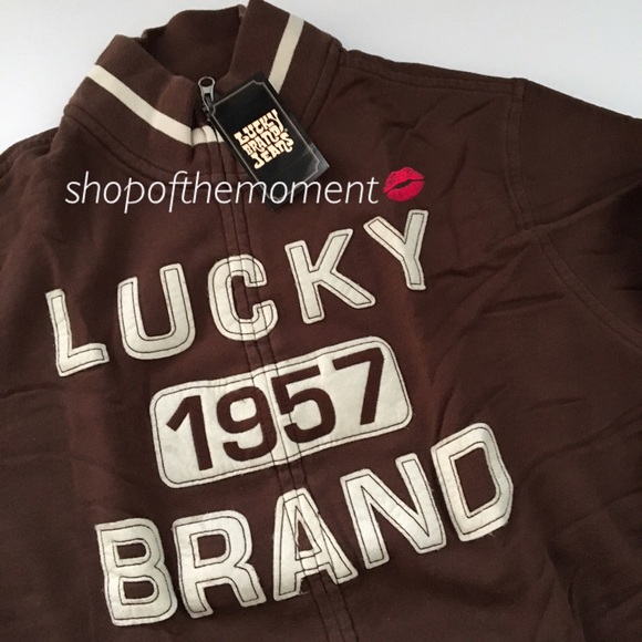 💀🆕 հթ⚡ℓαѕт1 Lucky Brand ✪ 1957 Zip Track Jacket - Picture 2 of 8