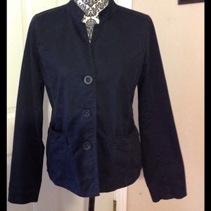 Everyday Black Cotton Blazer
