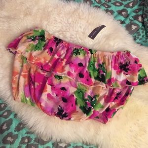 Floral Tube Crop Top