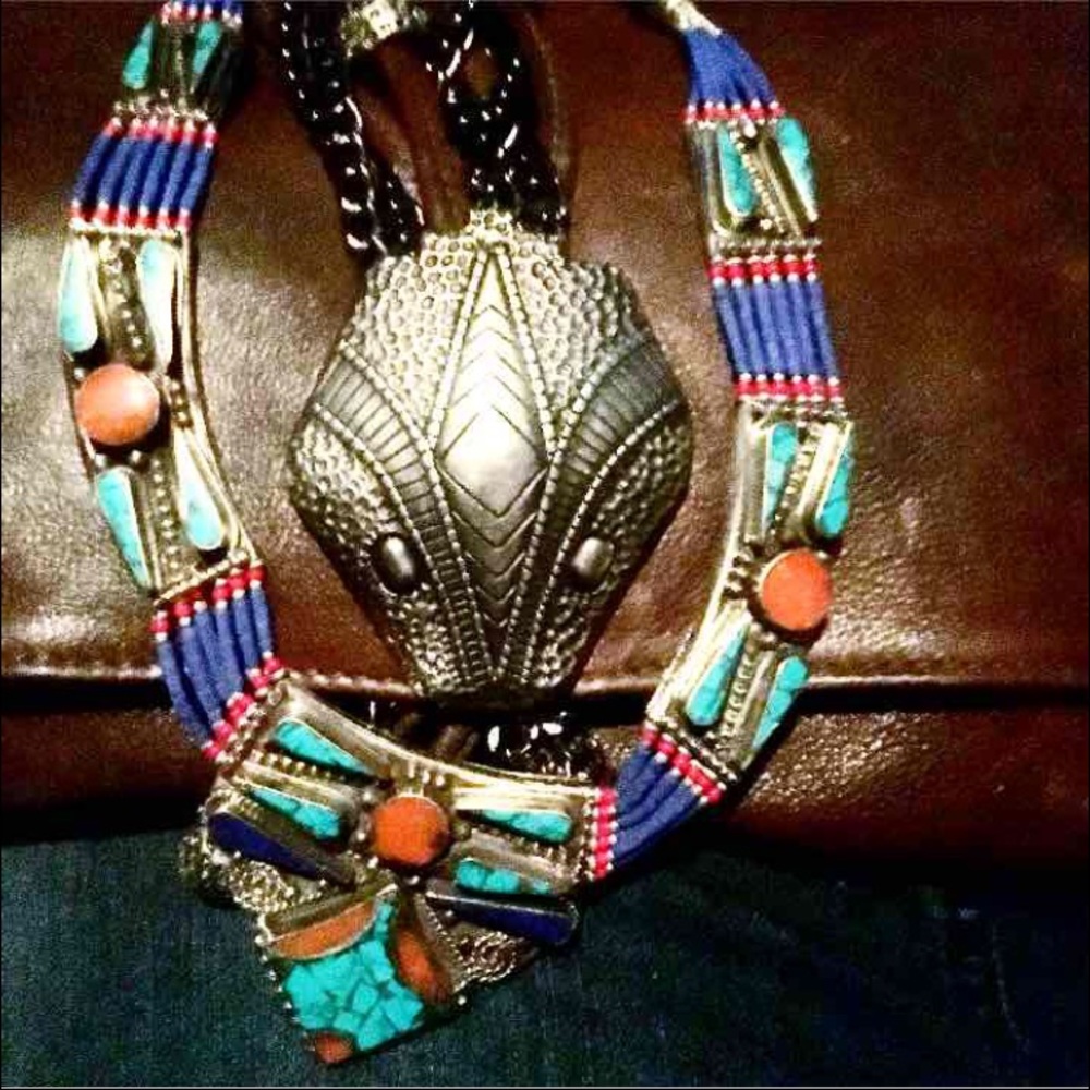 Navajo silver 925 turquoise necklace