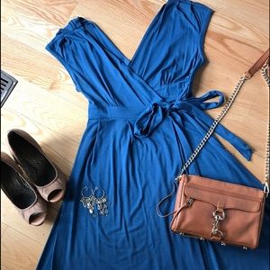 Adorable Blue Wrap Dress - Great Condition! 👗