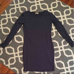 Navy Tight Piko Dress