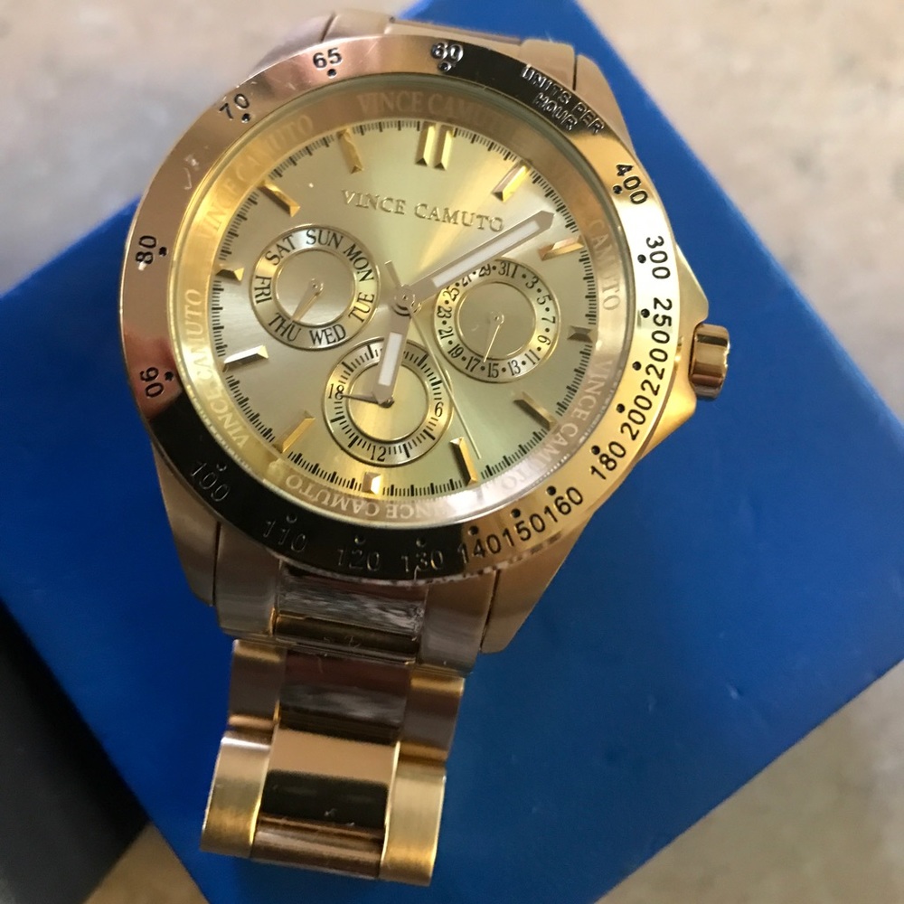 Vince Camuto gold watch