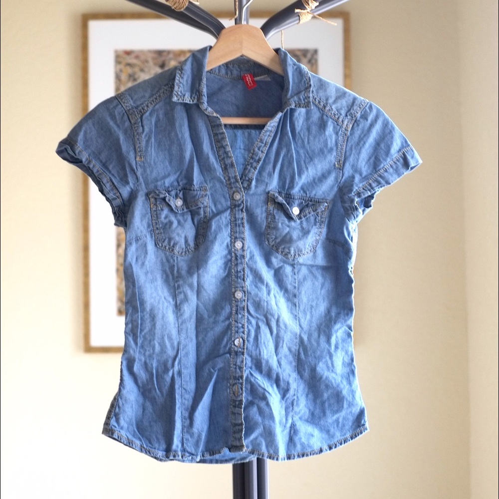 H&M blue shirt