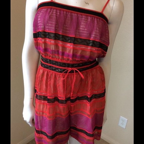 Missoni Multicolor Spaghetti Strap Romper