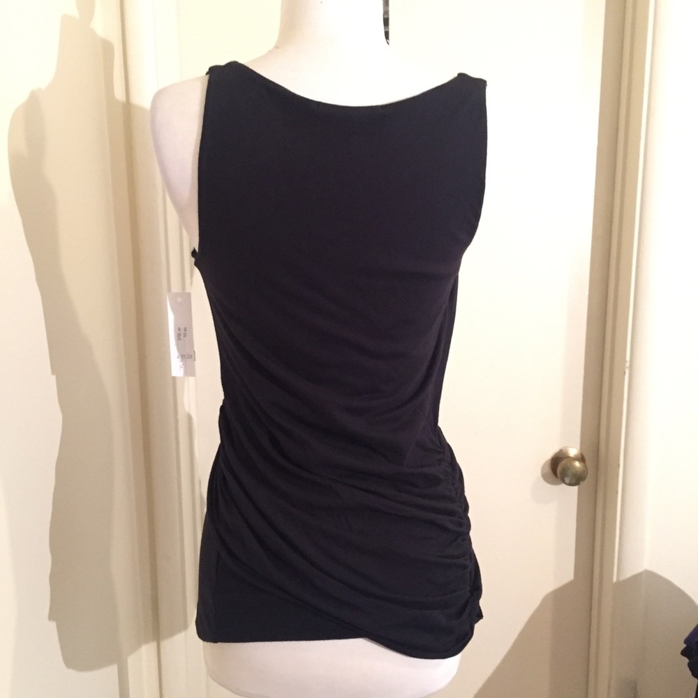 [Velvet] Ruched Black Tank - Picture 2 of 4