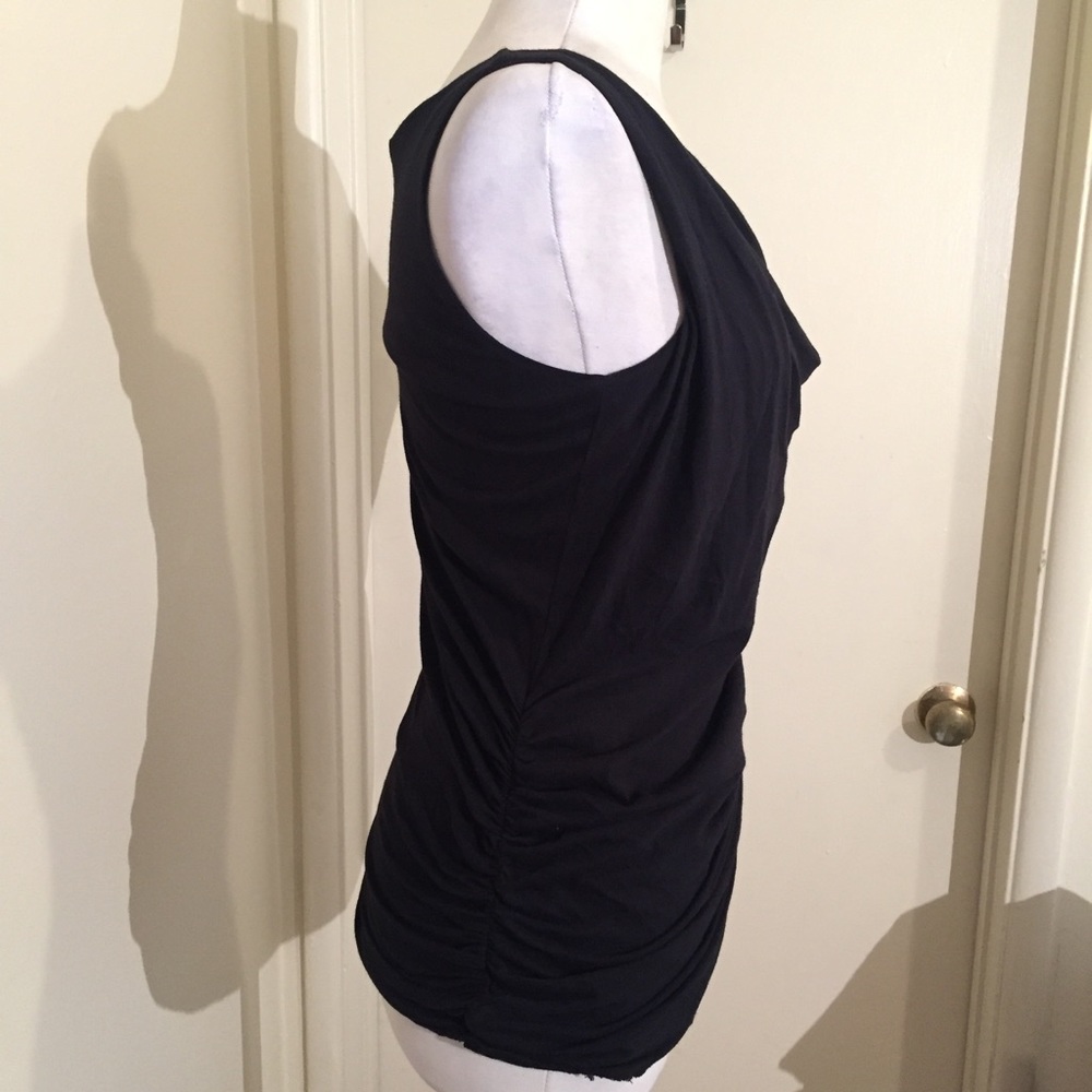 [Velvet] Ruched Black Tank - Picture 3 of 4