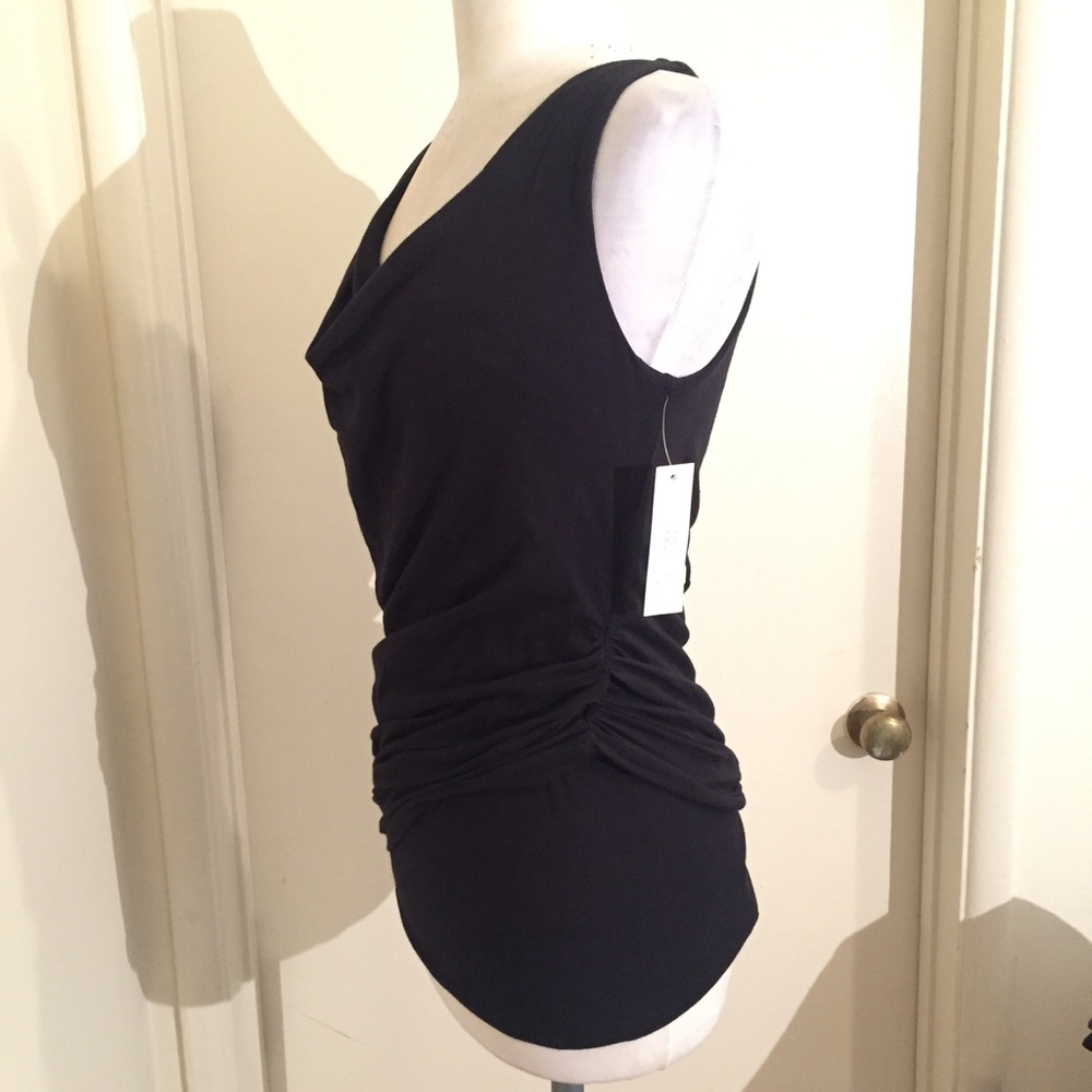 [Velvet] Ruched Black Tank - Picture 4 of 4