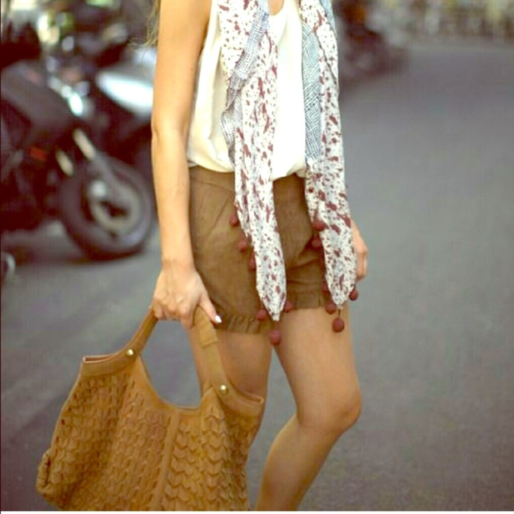 Zara suede hobo bag