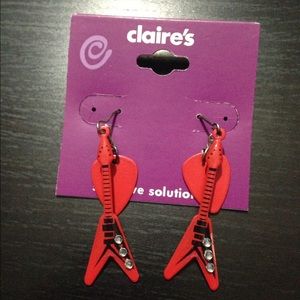 Guitar earrings