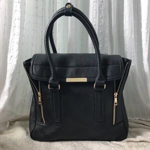 Forever 21 Black Faux Leather Handbag