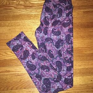Lularoe OS kaleidoscope paisley leggings