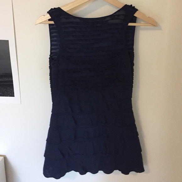 Max Studio Ruffle Tank Top - Picture 3 of 4