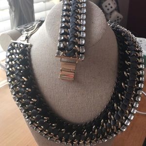 Statement necklace & bracelet