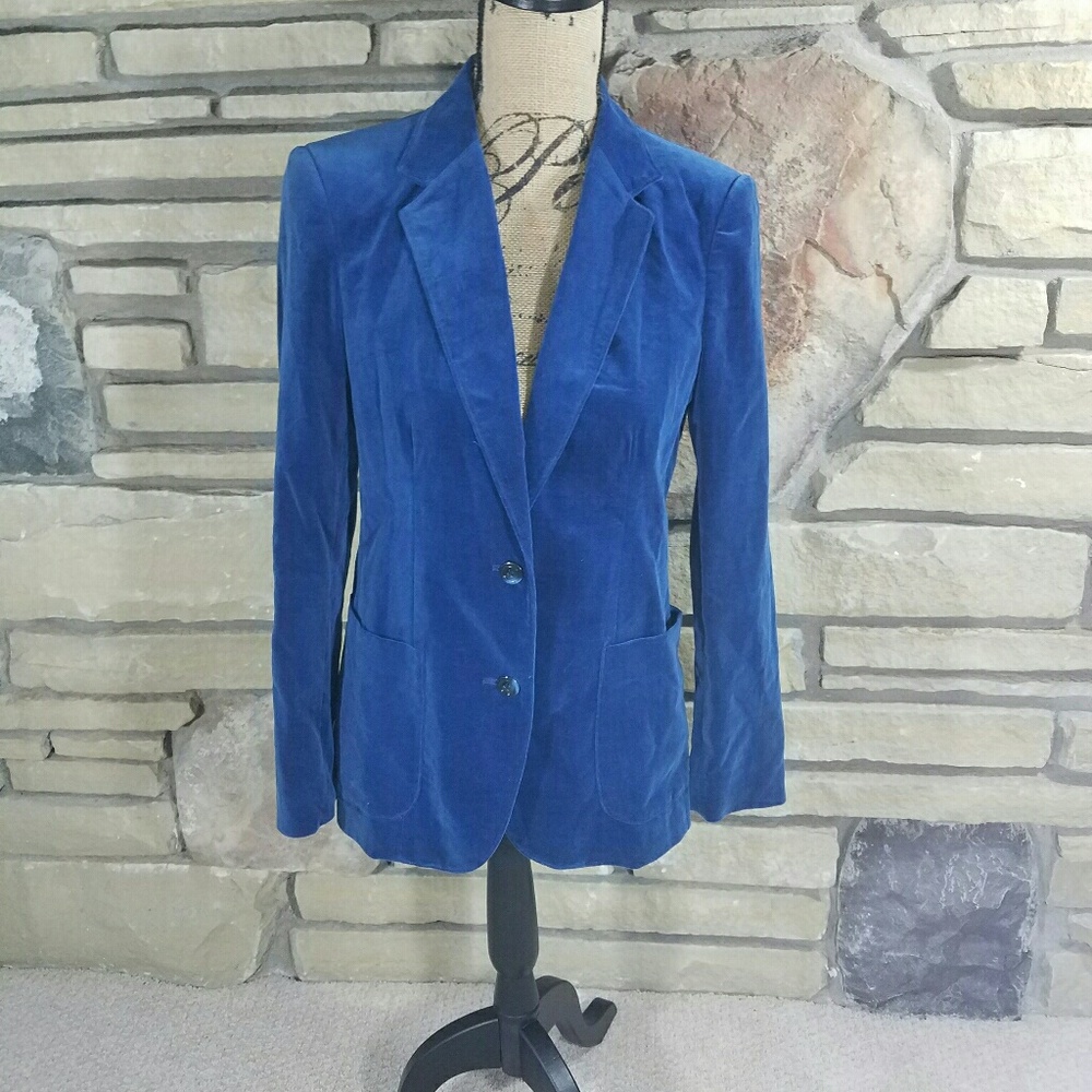 Vintage Blue velvet blazer