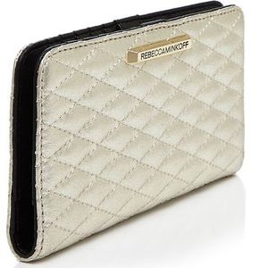 NEW REBECCA MINKOFF WALLET GOLD